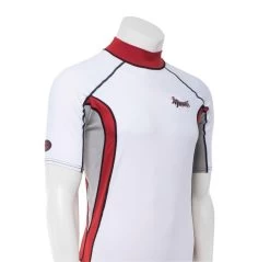 Ascan Shirt White/Red 1/2 Kurzarm UV-Schutz Rash Vest 2.Wahl - S - S