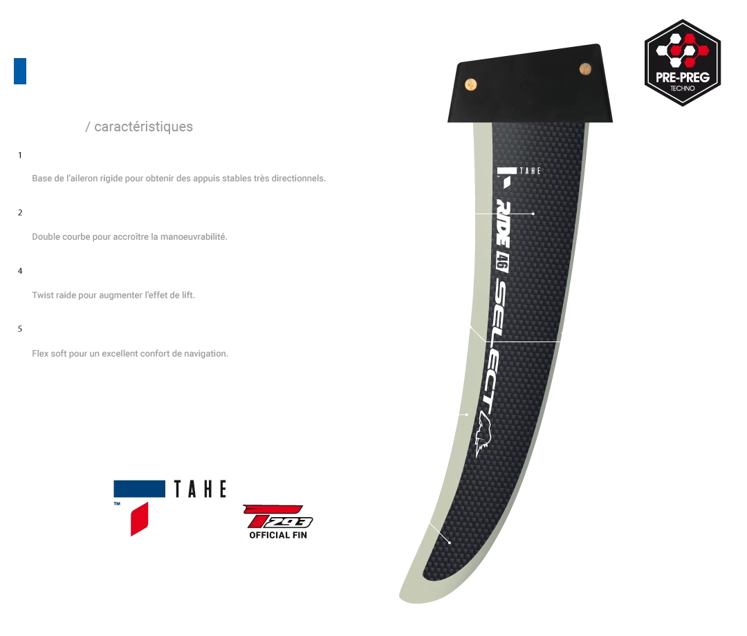 Select Windsurf Finne Ride / TAHE (Bic Techno Class) 2023 - Deep Tuttle Box 43 4 Select Windsurf Finne Ride / TAHE (Bic Techno Class) 2023 - Deep Tuttle Box 43 – Bild 2