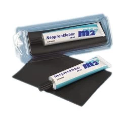M2 Neoprenkleber Reparaturset Flicken + Pinsel - None