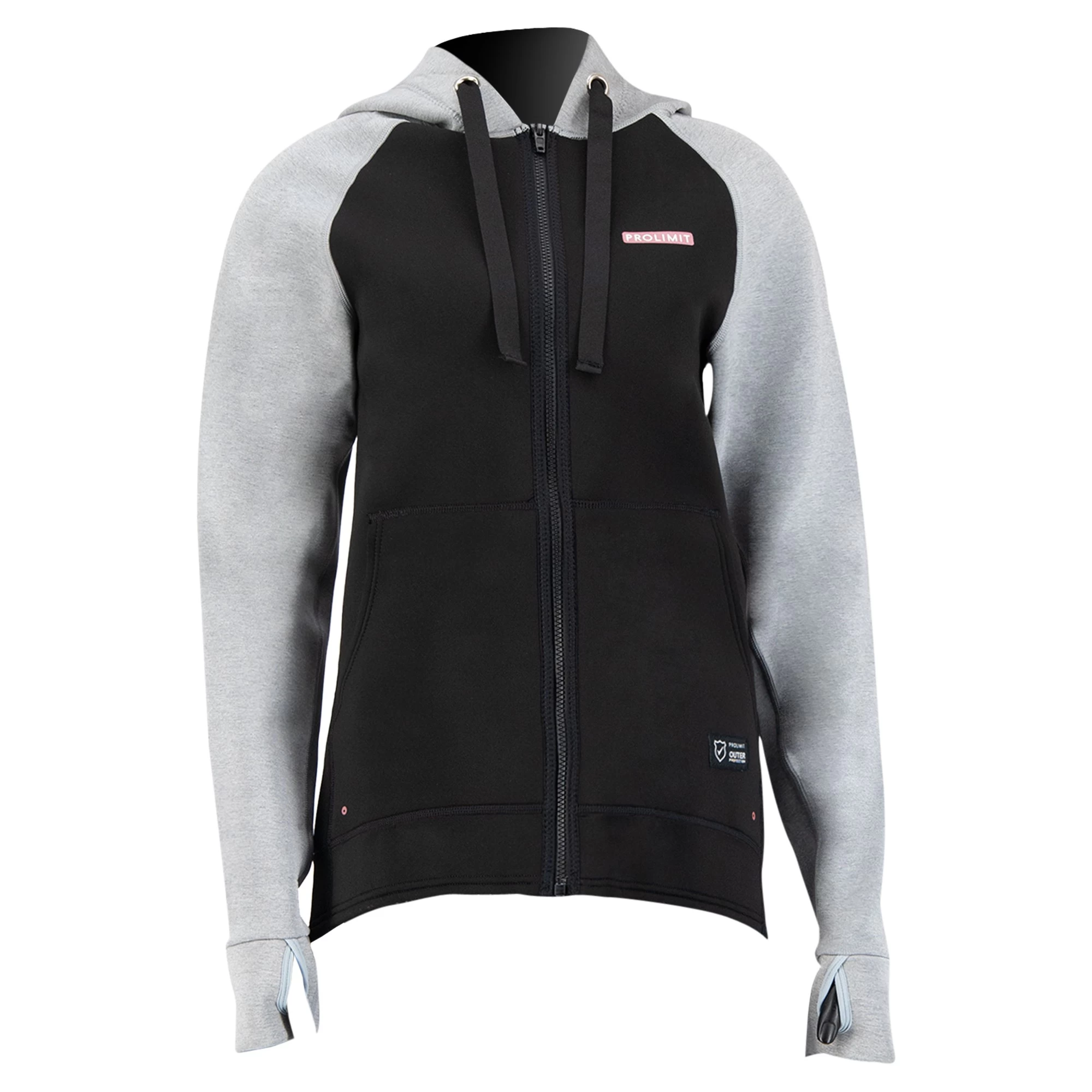 PROLIMIT SUP WMNS Neoprene Zip Top Hooded. 1,5 Mm Zodiac Slate/Black - 34/XS Slate/Black – Bild 6