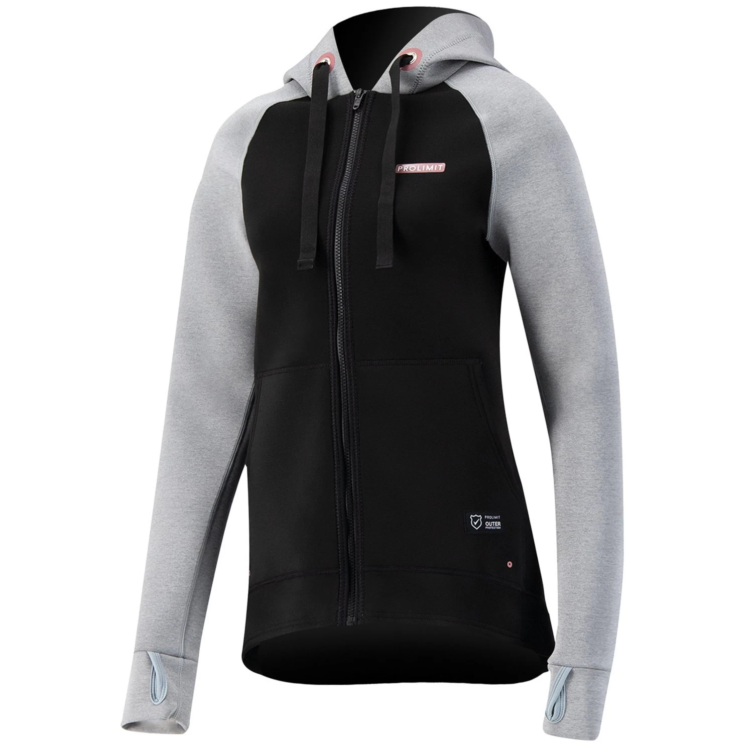 PROLIMIT SUP WMNS Neoprene Zip Top Hooded. 1,5 Mm Zodiac Slate/Black - 34/XS Slate/Black – Bild 7