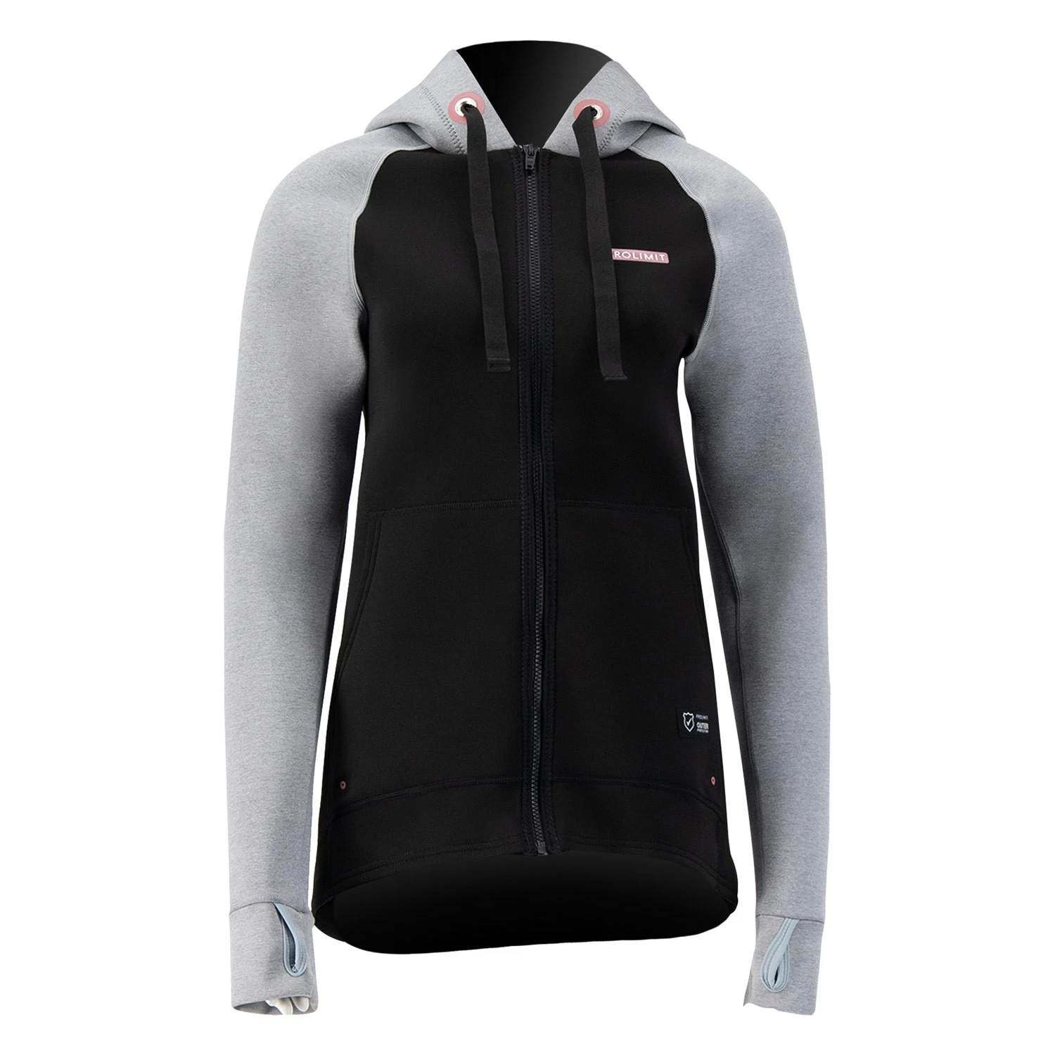 PROLIMIT SUP WMNS Neoprene Zip Top Hooded. 1,5 Mm Zodiac Slate/Black - 34/XS Slate/Black – Bild 8