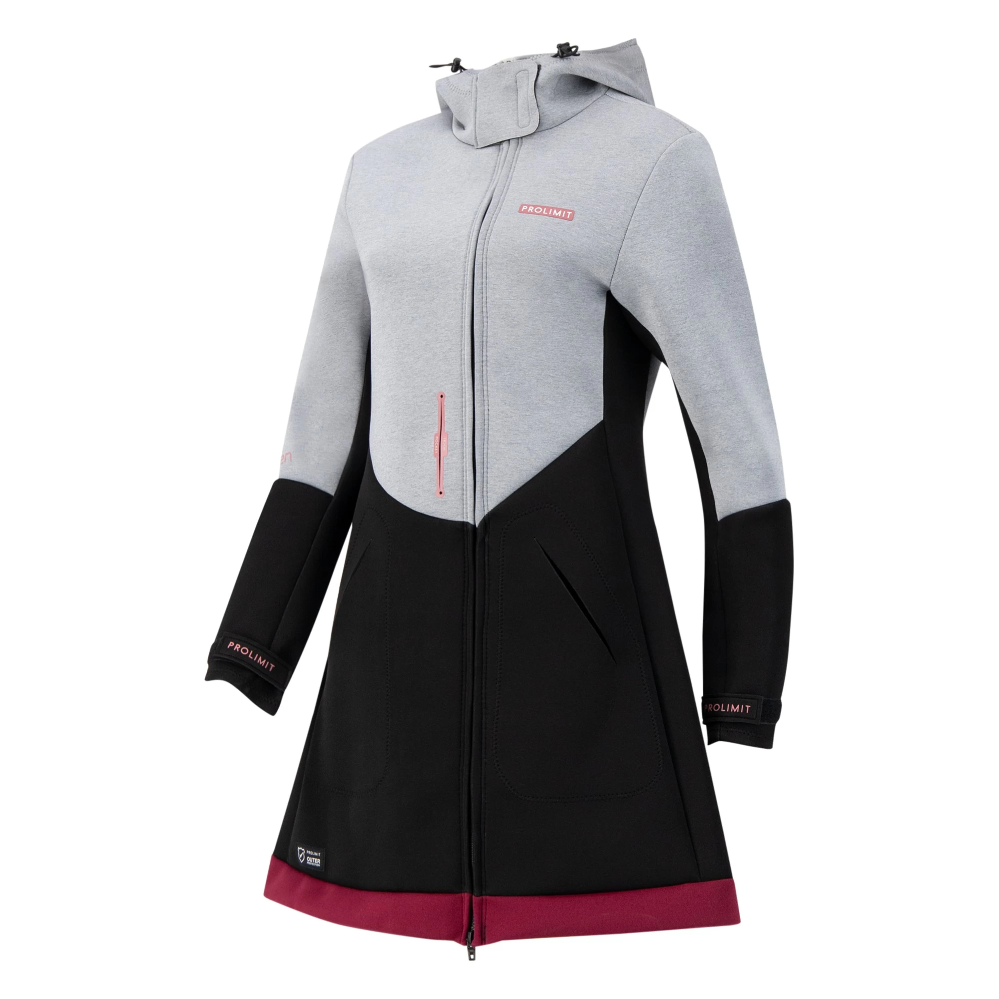 PROLIMIT Pure Girl Racer Jacket Qxygen Grey/Black/Wine - 34/XS 8 PROLIMIT Pure Girl Racer Jacket Qxygen Grey/Black/Wine - 34/XS – Bild 6