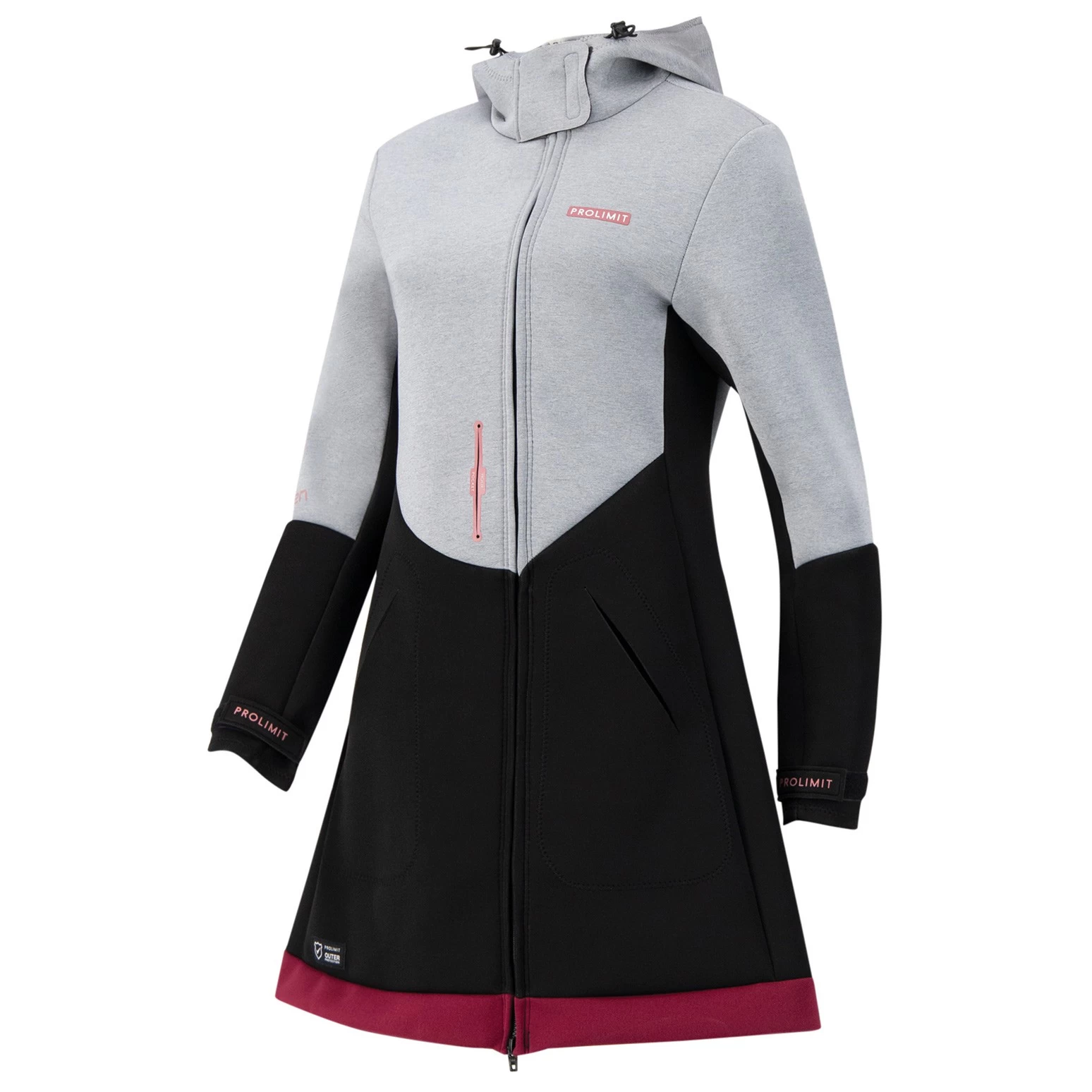 PROLIMIT Pure Girl Racer Jacket Qxygen Grey/Black/Wine - 34/XS 9 PROLIMIT Pure Girl Racer Jacket Qxygen Grey/Black/Wine - 34/XS – Bild 7