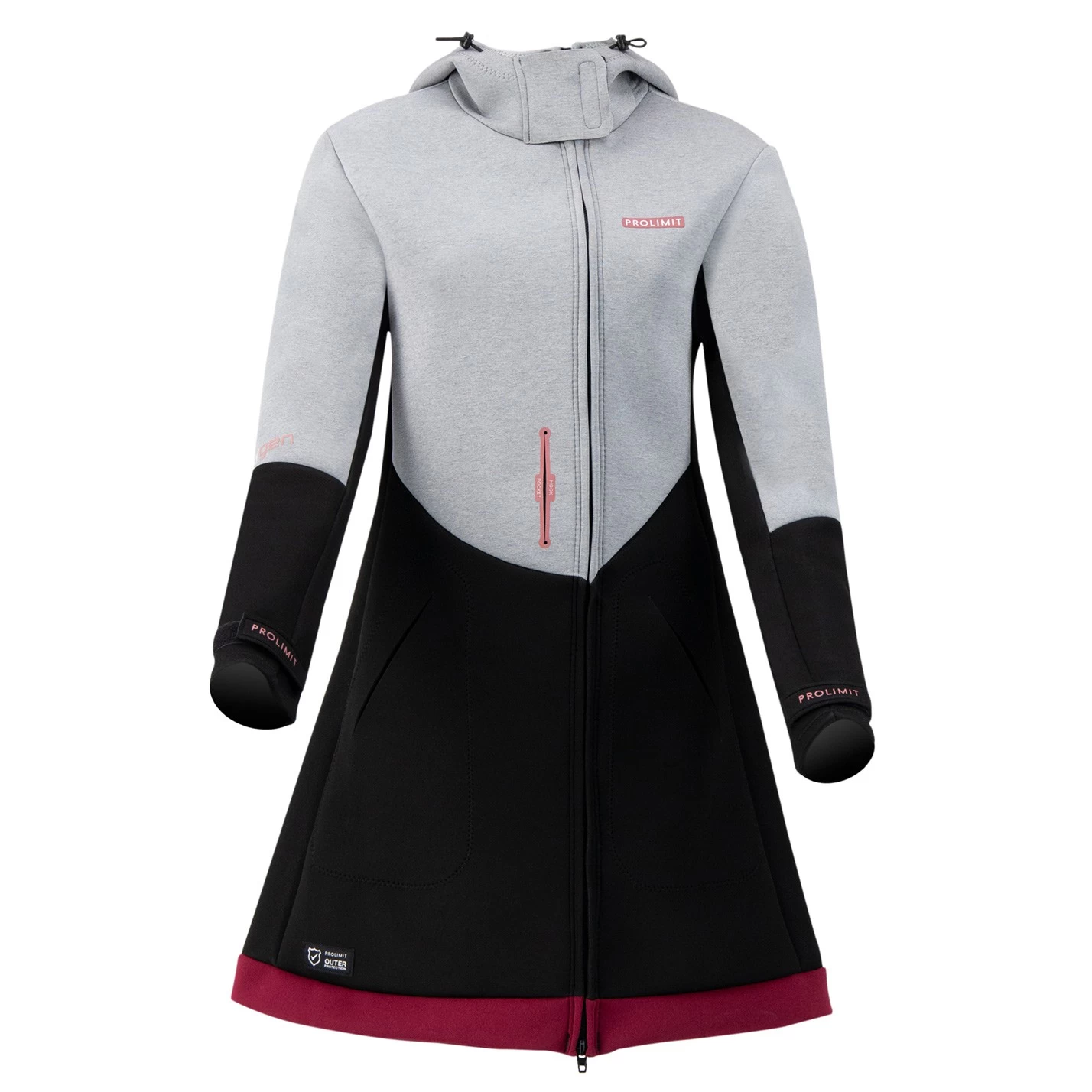 PROLIMIT Pure Girl Racer Jacket Qxygen Grey/Black/Wine - 34/XS 10 PROLIMIT Pure Girl Racer Jacket Qxygen Grey/Black/Wine - 34/XS – Bild 8