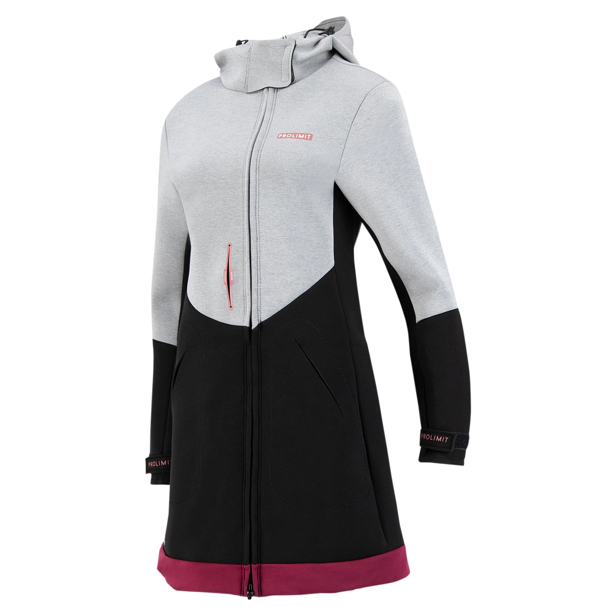 PROLIMIT Pure Girl Racer Jacket Qxygen Grey/Black/Wine - 34/XS 3 PROLIMIT Pure Girl Racer Jacket Qxygen Grey/Black/Wine - 34/XS