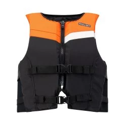 PROLIMIT Auftriebsweste Freeride Waist Black/Orange 2023 - XS -Wassersportbekleidung Geschäft 402.53230.020 pl floating vest freeride waist black orange front