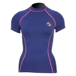 Prolimit Rashguard Pure Girl SA Blue - M -Wassersportbekleidung Geschäft 402.54081.020 rashguard pg sa blue pink front