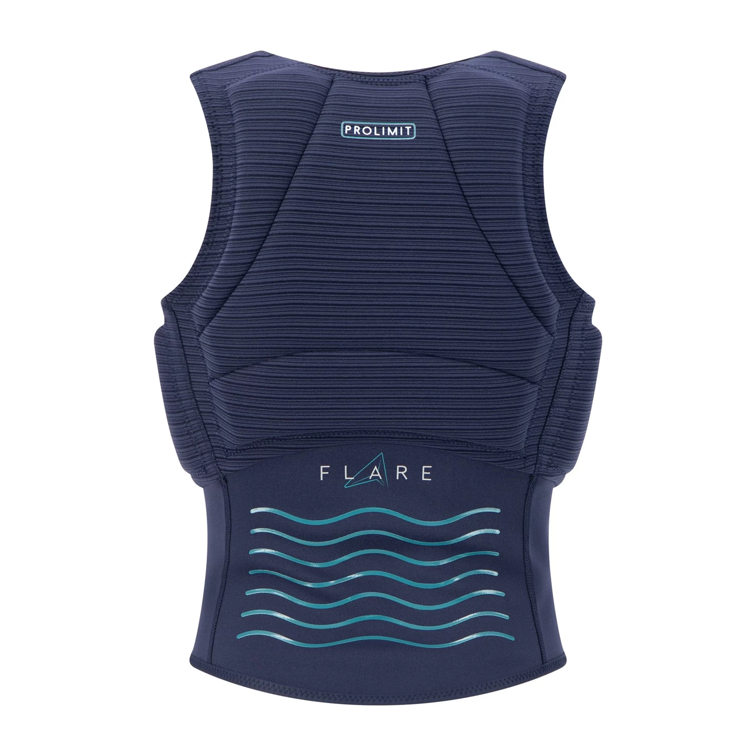 PROLIMIT Womens Flare Vest Half Padded Side Zip Navy/Turquise - 34/XS Navy/Turquise – Bild 3