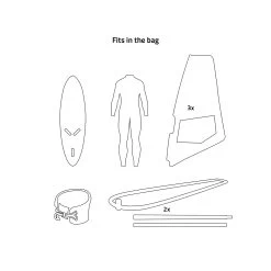 PROLIMIT Windsurf Bag Boardbag Session Grey/White 2023 - 255/70 9 PROLIMIT Windsurf Bag Boardbag Session Grey/White 2023 - 255/70 -Wassersportbekleidung Geschäft 404.03140.010 3