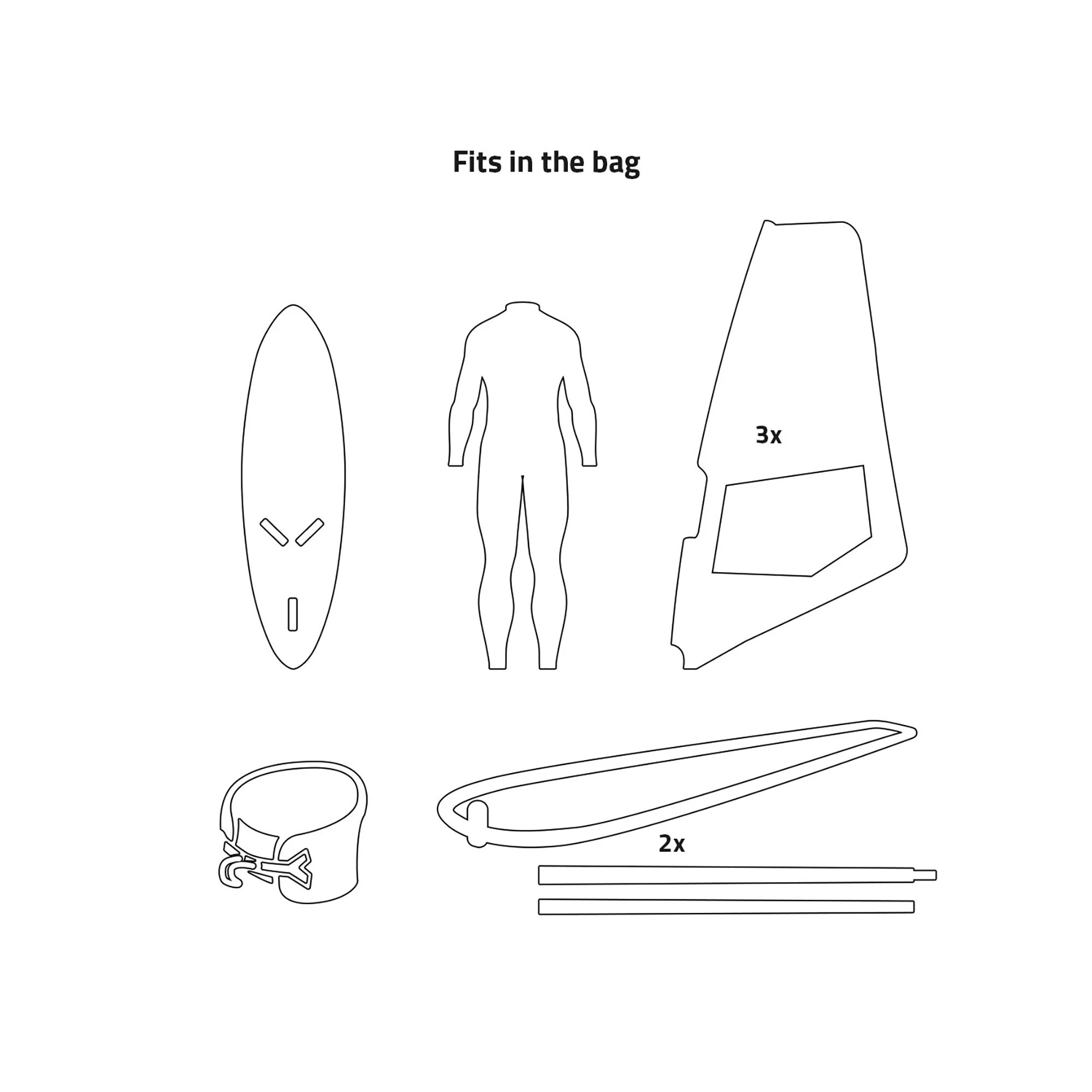 PROLIMIT Windsurf Bag Boardbag Session Grey/White 2023 - 255/70 6 PROLIMIT Windsurf Bag Boardbag Session Grey/White 2023 - 255/70 – Bild 4