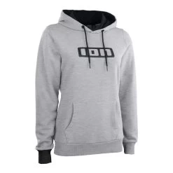 ION Hoody Logo Damen 2024 - 156 Grey Melange 36/S -Wassersportbekleidung Geschäft 46223 5201 6