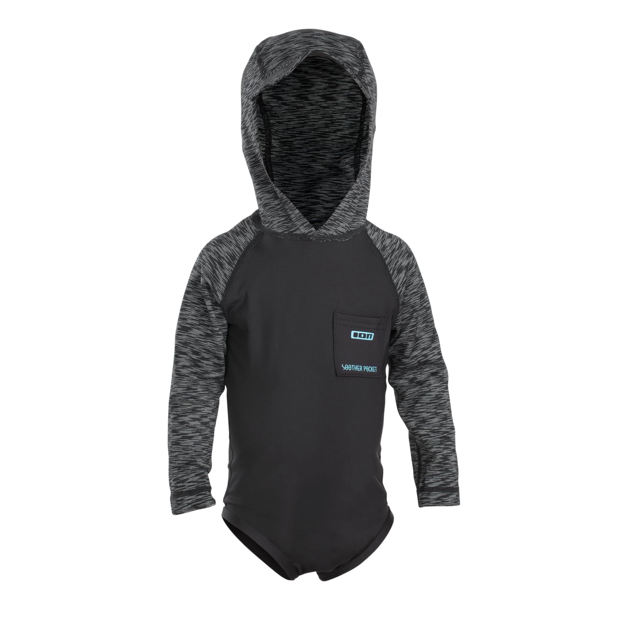 ION Toddler Rashguard LS Hood 2022 - Black Melange 1/86 3 ION Toddler Rashguard LS Hood 2022 - Black Melange 1/86