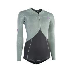 ION Neoprenanzug Amaze Hot Shorty 1.5 LS Front Zip Damen Langarm 2023 - 34/XS 012 Pink-gradient -Wassersportbekleidung Geschäft 48233 4552 3