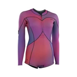 ION Neoprenanzug Amaze Hot Shorty 1.5 LS Front Zip Damen Langarm 2023 - 34/XS 012 Pink-gradient -Wassersportbekleidung Geschäft 48233 4552 5