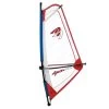 Ascan Pro Rigg Kinder-Jugend-Damen Windsurfsegel Komplett Segel+Mast+Gabel Rot - 1,5 Qm -Wassersportbekleidung Geschäft 5920