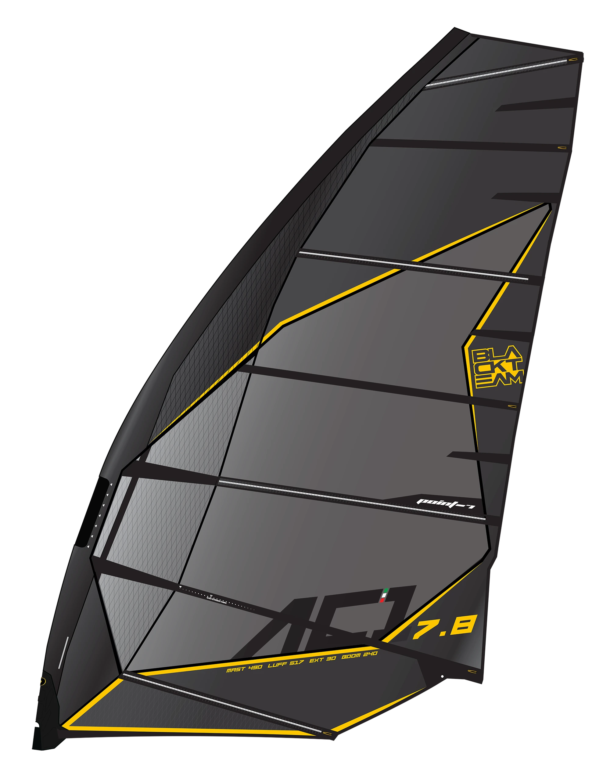 Point 7 AC-1 PRO SLALOM RACING Windsurfsegel 2022 - 4,7 Black 3 Point 7 AC-1 PRO SLALOM RACING Windsurfsegel 2022 - 4,7 Black