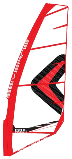 SEVERNE Windsurf Foil Segel FOIL FREEK Red 2024 - 4.0 Red