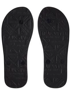 QUIKSILVER Basic Sandal Strandlatschen - BLACK/BLACK/YELLOW 7(40) -Wassersportbekleidung Geschäft aqyl100810 molokaiwordmarkfinelinep xkky bck1