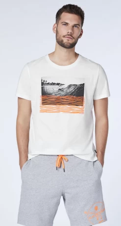 Chiemsee Herren T-Shirt Lot Print Weiß - M