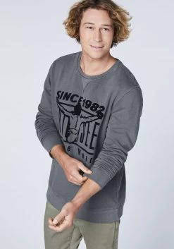 Chiemsee Mosca Point Herren Sweatshirt - 2XL Asphalt