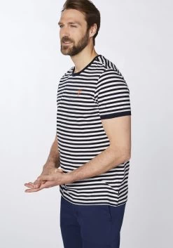 Chiemsee DRUMP Men, T-Shirt, Regular Fit, GOTS - S White/Black STR -Wassersportbekleidung Geschäft chiemsee 2021 fruehjahrsommer 1090 21211208 4