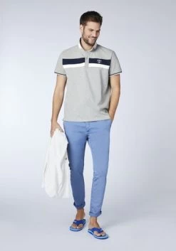 Chiemsee NAGO Men, Polo Shirt, Regular Fit, GOTS - S Neutr. Gray -Wassersportbekleidung Geschäft chiemsee 2021 fruehjahrsommer 174402m 21211403 3