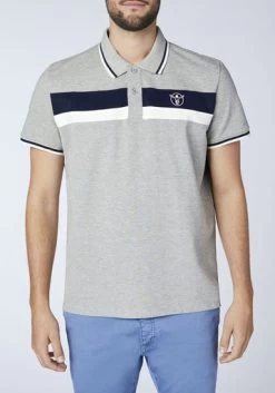 Chiemsee NAGO Men, Polo Shirt, Regular Fit, GOTS - S Neutr. Gray