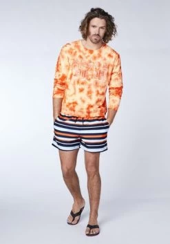 Chiemsee EFISIO Men, Swim Shorts, Regular Fit - L Blck/Dk Blu STR