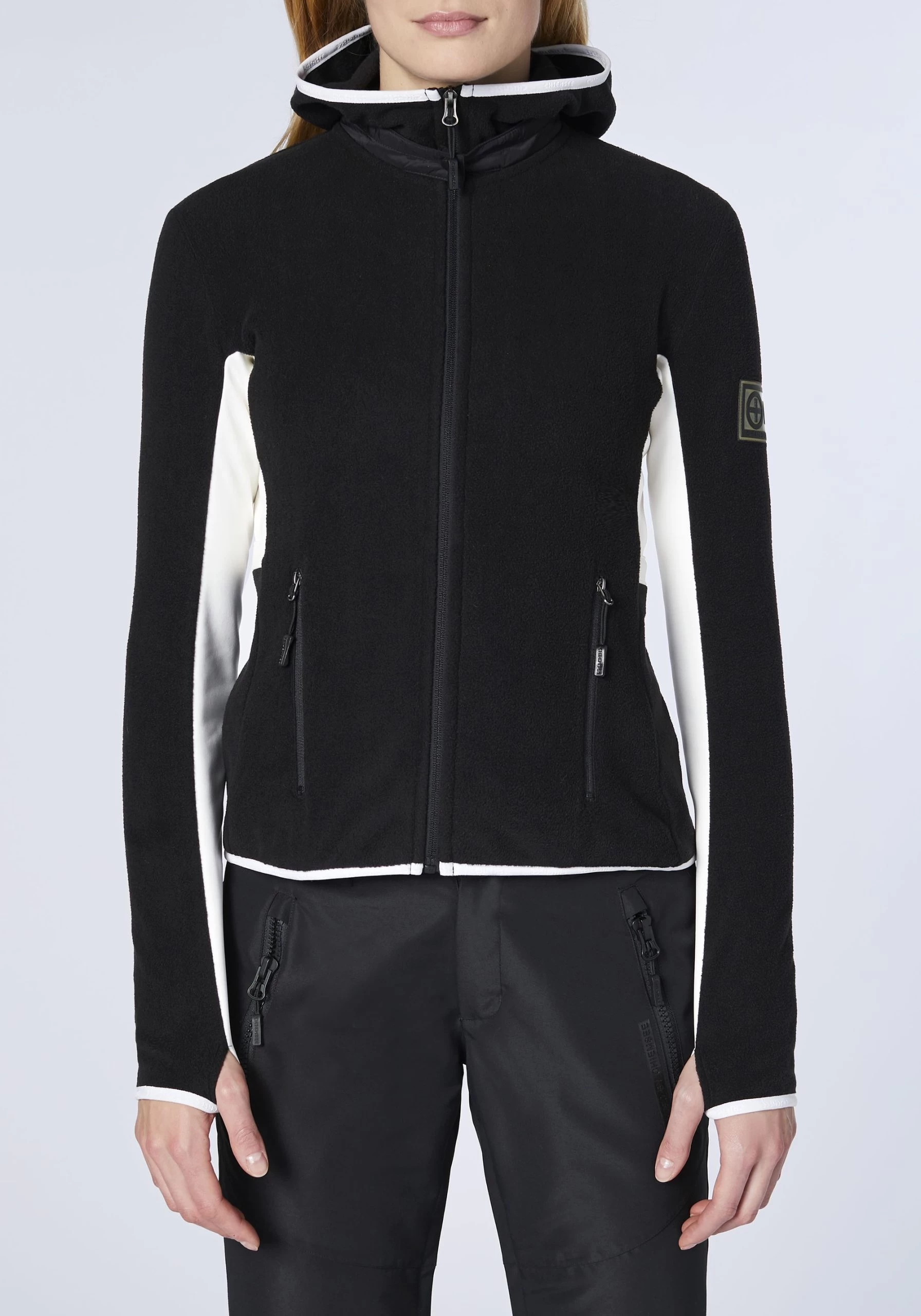 Chiemsee Sweatjacket, Tight Fit - XS Deep Black 6 Chiemsee Sweatjacket, Tight Fit - XS Deep Black – Bild 4