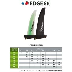 Select Windsurf Finne Edge G10 (Free Ride) 2023 - Deep Tuttle Box 35 -Wassersportbekleidung Geschäft edge g10 1 1