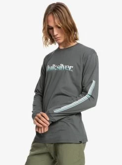 Quiksilver Primary Colours - Longsleeve Für Männer - IRON GATE M