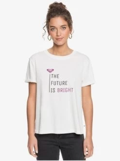 Roxy POP Surf - T-Shirt Für Frauen - SNOW WHITE XS