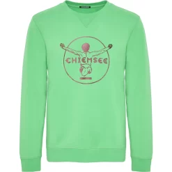 Chiemsee Zayn New Lässiges Sweat Mit Rundhalsausschnitt- L Md Grn/Red Dif