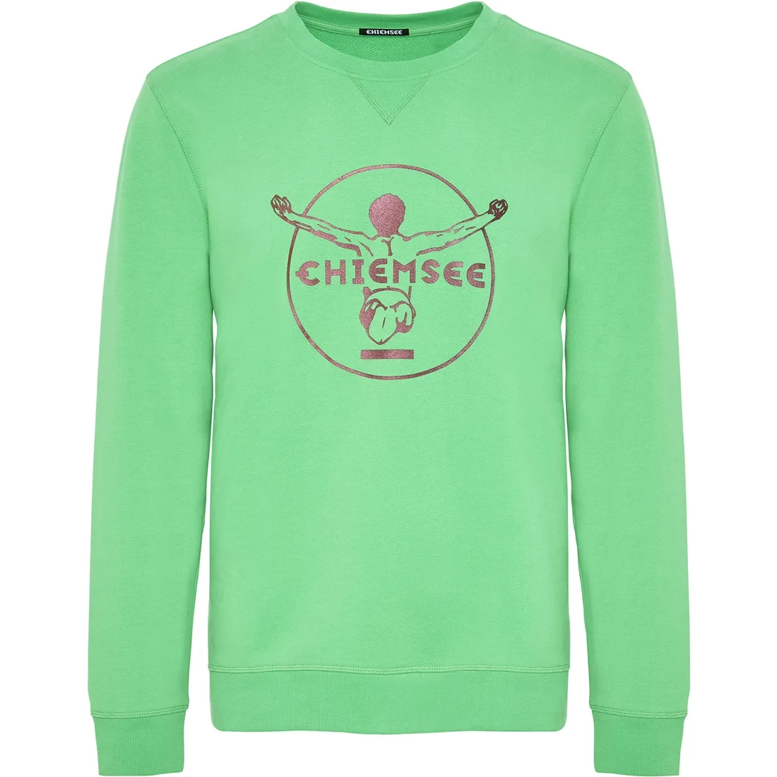 Chiemsee Zayn New Lässiges Sweat Mit Rundhalsausschnitt- L Md Grn/Red Dif 3 Chiemsee Zayn New Lässiges Sweat Mit Rundhalsausschnitt- L Md Grn/Red Dif