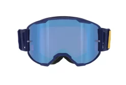 Red Bull Spect Eyewear Strive MX-Goggle - Blau/Blau Verspiegelt