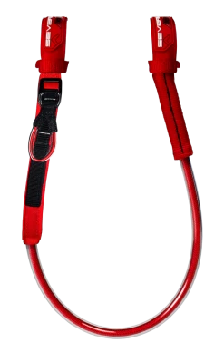 SEVERNE Windsurf Trapeztampen RACE ADJ HARNESS LINES V2 Red 2024 - 28-34