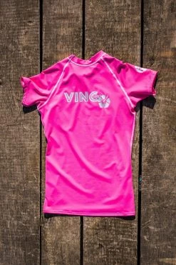 VINC WOMEN RASHGUARD PINK UV-SHIRT - XS