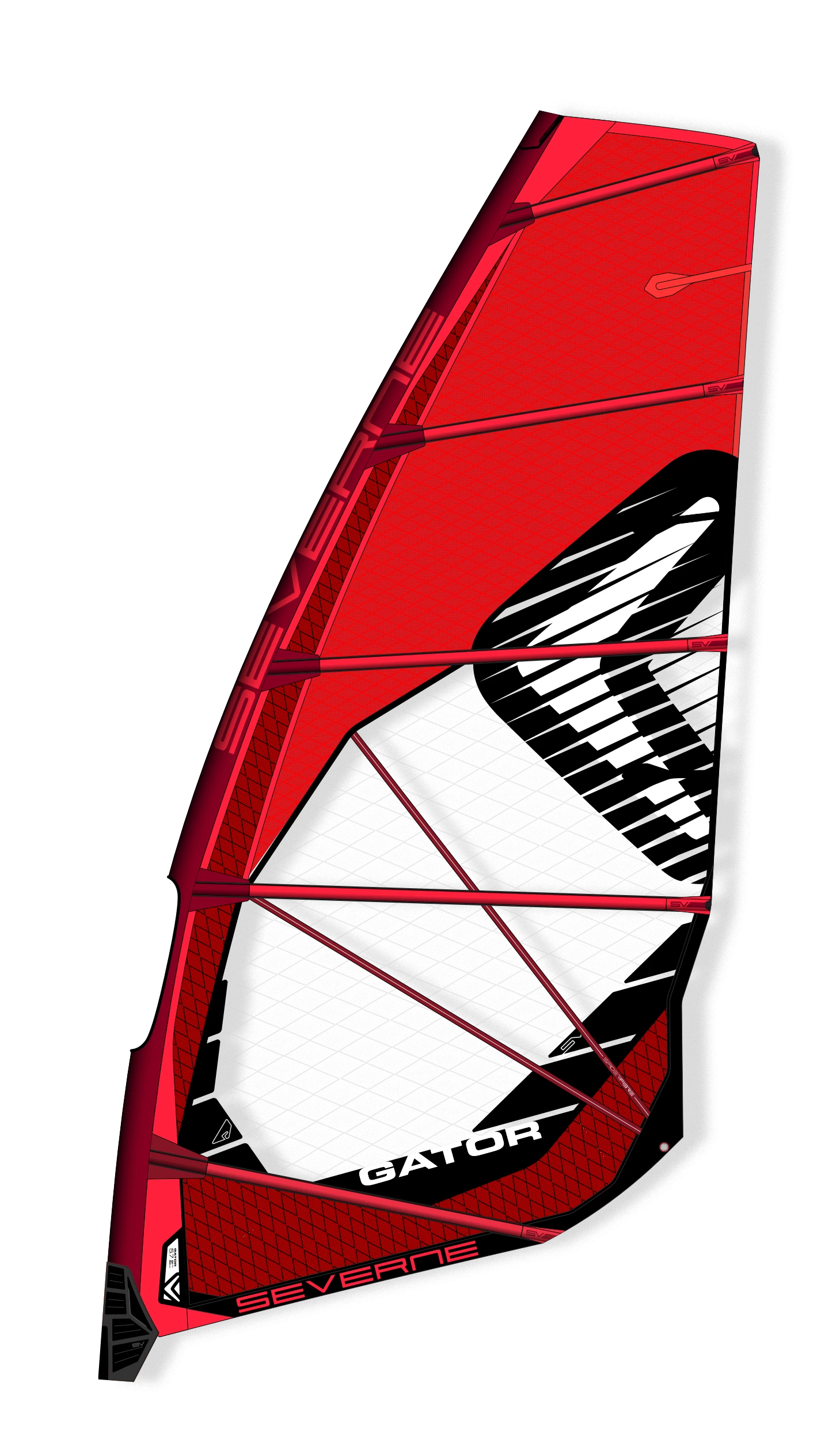 SEVERNE Windsurf Segel GATOR Red 2023 - 7.5 Red 5 SEVERNE Windsurf Segel GATOR Red 2023 - 7.5 Red – Bild 3