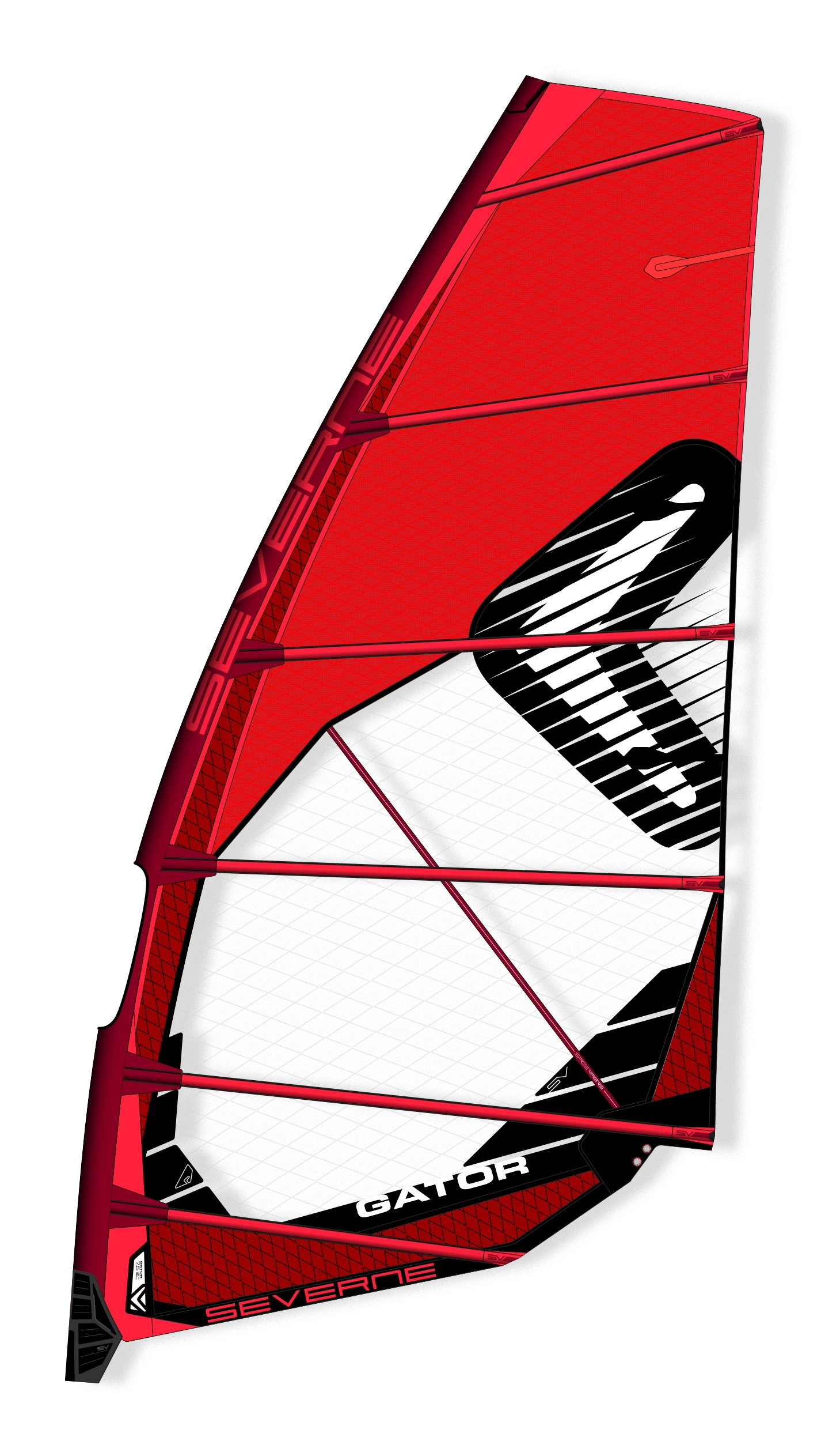 SEVERNE Windsurf Segel GATOR Red 2023 - 7.5 Red 4 SEVERNE Windsurf Segel GATOR Red 2023 - 7.5 Red – Bild 2