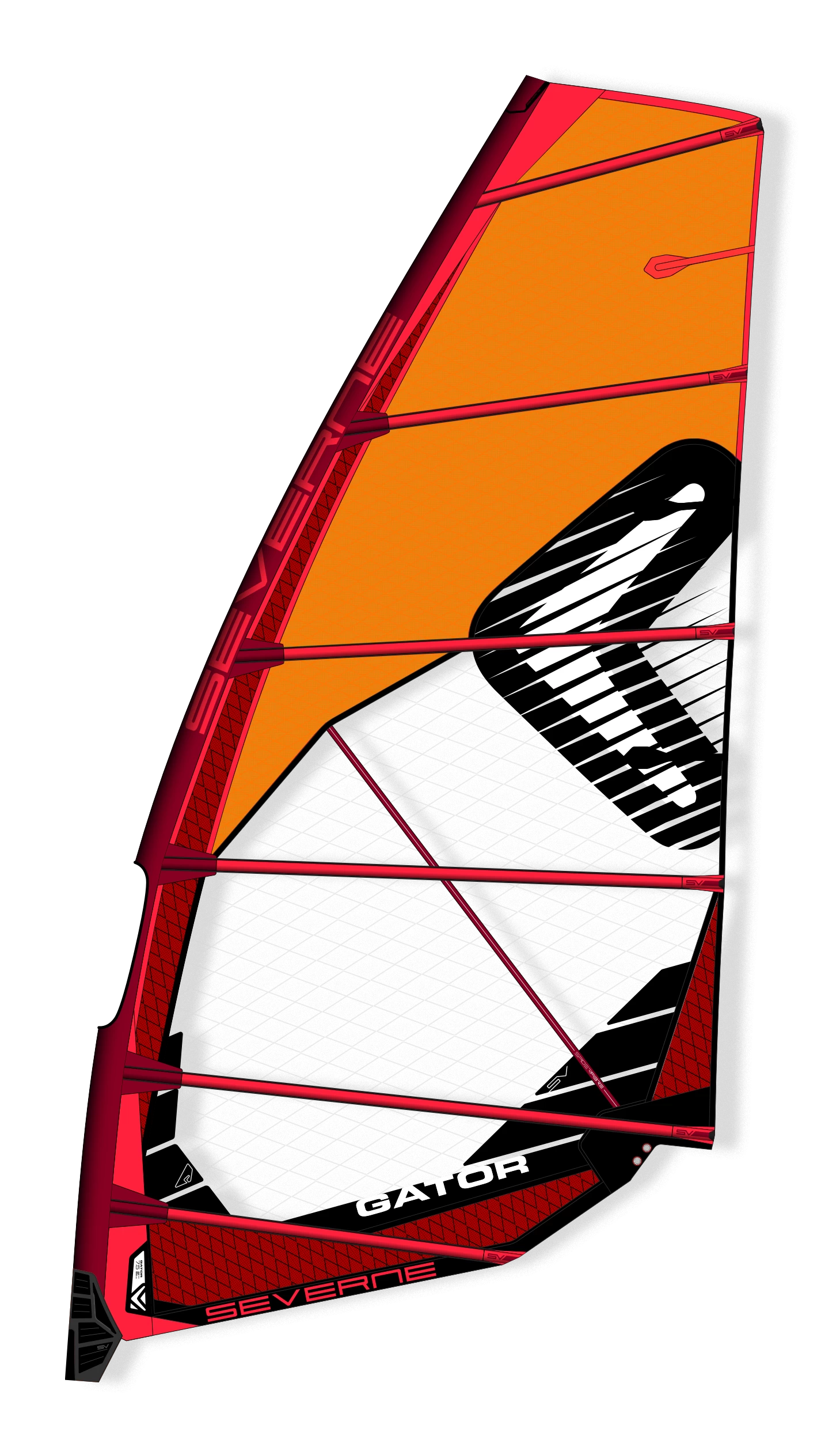 SEVERNE Windsurf Segel GATOR Orange 2024 - 3.7 Orange 3 SEVERNE Windsurf Segel GATOR Orange 2024 - 3.7 Orange